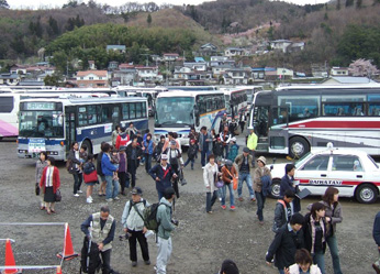 花見山駐車場の写真