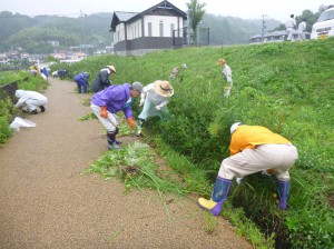 花見山草刈②